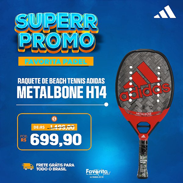 Raquete de Beach Tennis Adidas Metalbone H14