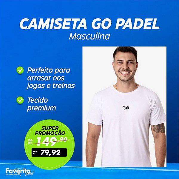 Camiseta Go Padel Classica – Masculina