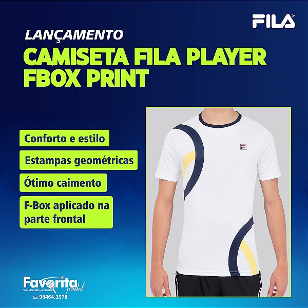 Camiseta Fila Player Fbox Print – Masculina
