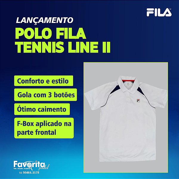 Polo Fila Tennis Line II – Masculina