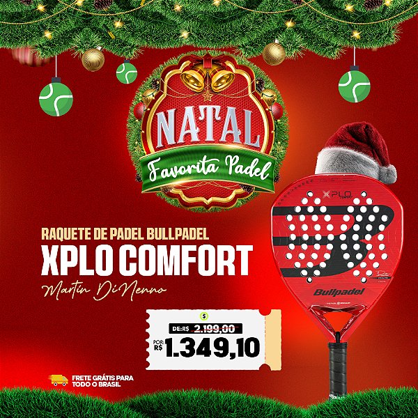 Raquete Padel Bullpadel XPLO Comfort 2025 Fibrix - Martin Di Nenno