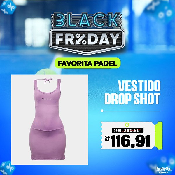 Vestido short DROP SHOT Lilás