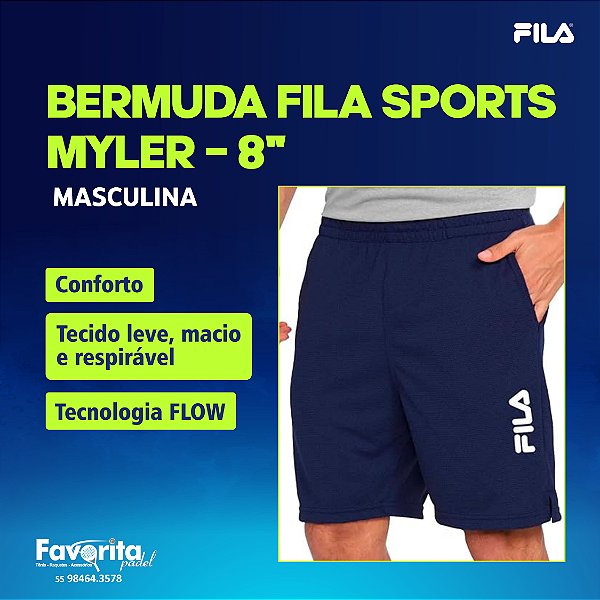 Bermuda Fila Sports Myler 8" – Masculina
