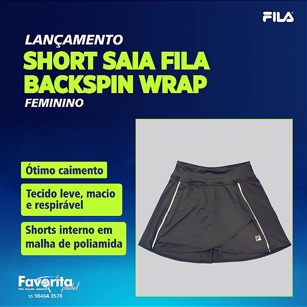Shorts saia Fila Backspin Wrap – Feminino