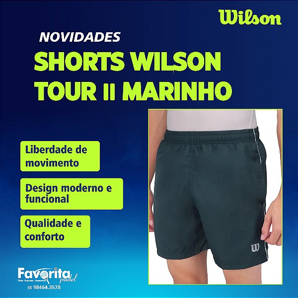 Shorts Wilson Tour II – Masculino