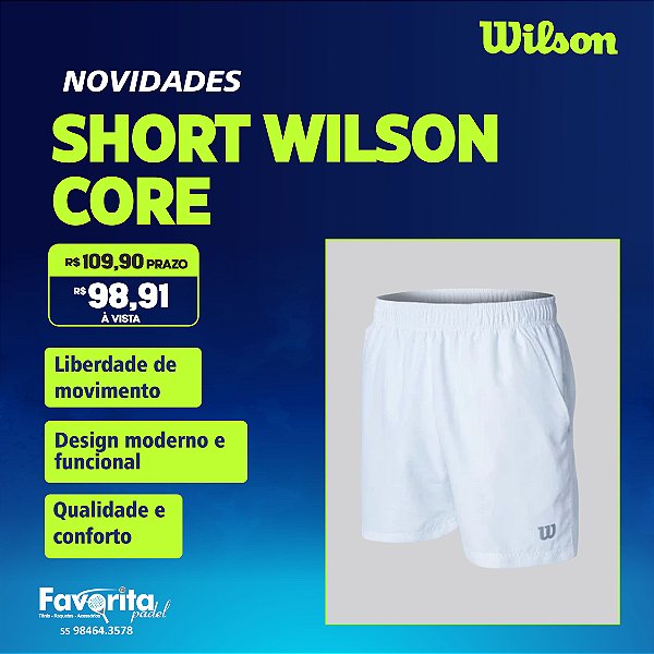 Short Wilson Core – Masculino