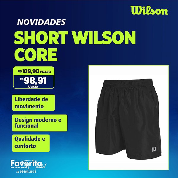 Short Wilson Core – Masculino