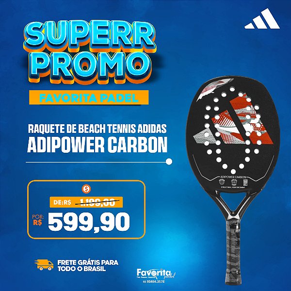 Raquete de Beach Tennis Adidas Adipower Carbon