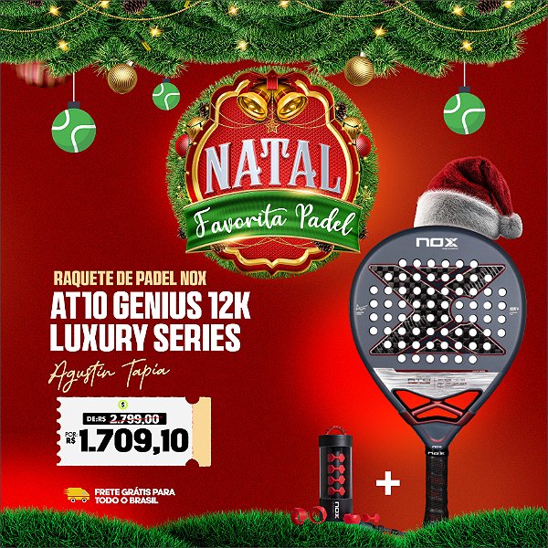 Raquete de Padel AT10 GENIUS 12K 2025 | NOX - by Agustín Tapia Luxury Series