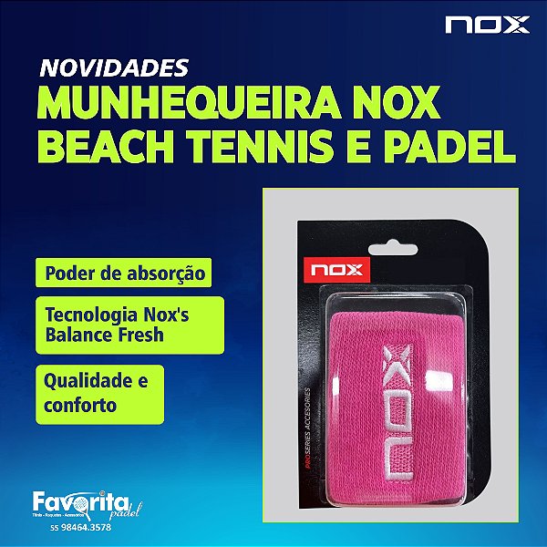 Munhequeira NOX Beach Tennis e Padel - Rosa99