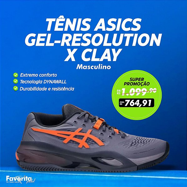 Tênis ASICS GEL-Resolution X Clay – Masculino