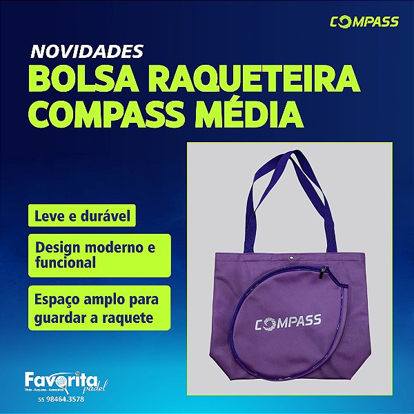 Bolsa Raqueteira Compass - Média Roxo