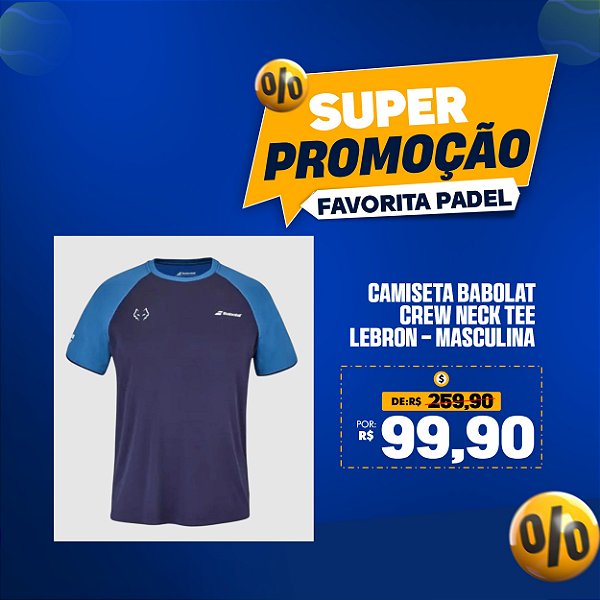 Camiseta Babolat Crew Neck Tee Lebron – Masculina