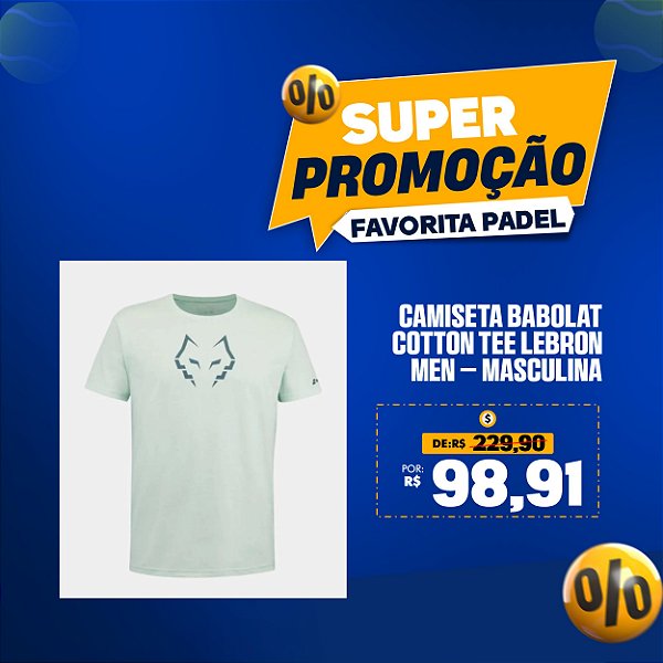 Camiseta Babolat Cotton Tee Lebron Men – Masculina