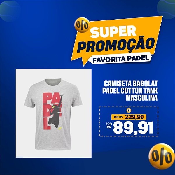 Camiseta Babolat Padel Cotton Tank – Masculina