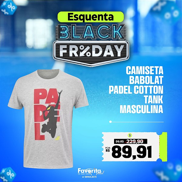 Camiseta Babolat Padel Cotton Tank – Masculina