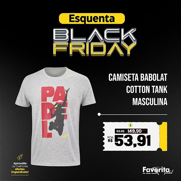 Camiseta Babolat Padel Cotton Tank – Masculina