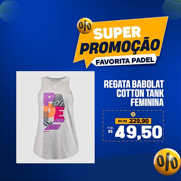 Regata Babolat Cotton Tank Women – Feminina