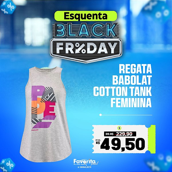 Regata Babolat Cotton Tank Women – Feminina