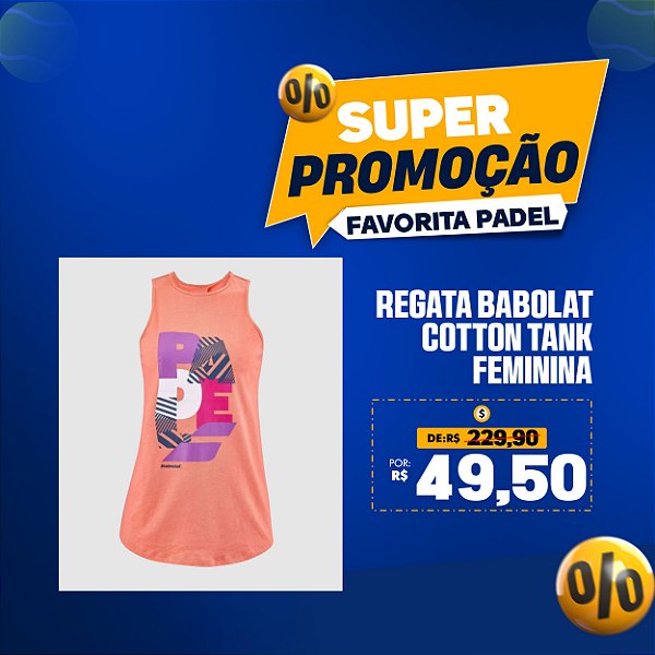 Regata Babolat Cotton Tank Women – Feminina