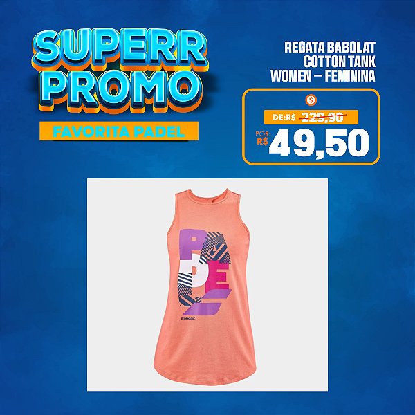 Regata Babolat Cotton Tank Women – Feminina