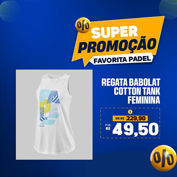 Regata Babolat Cotton Tank Women – Feminina