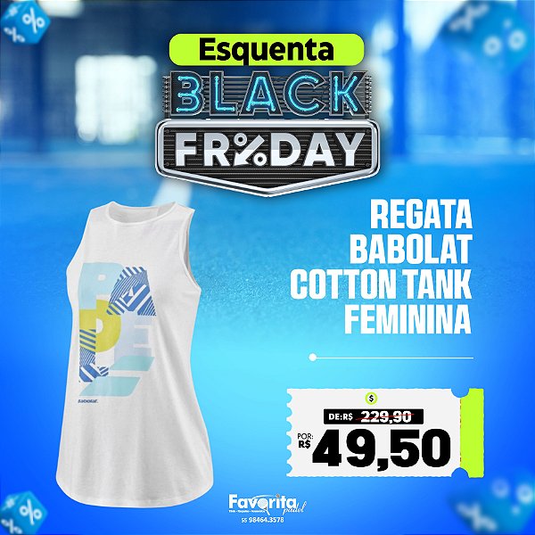 Regata Babolat Cotton Tank Women – Feminina