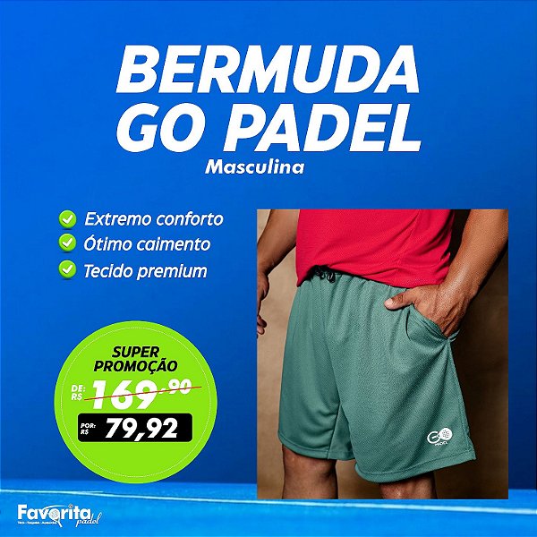 Bermuda Go Padel Movimento – Masculina