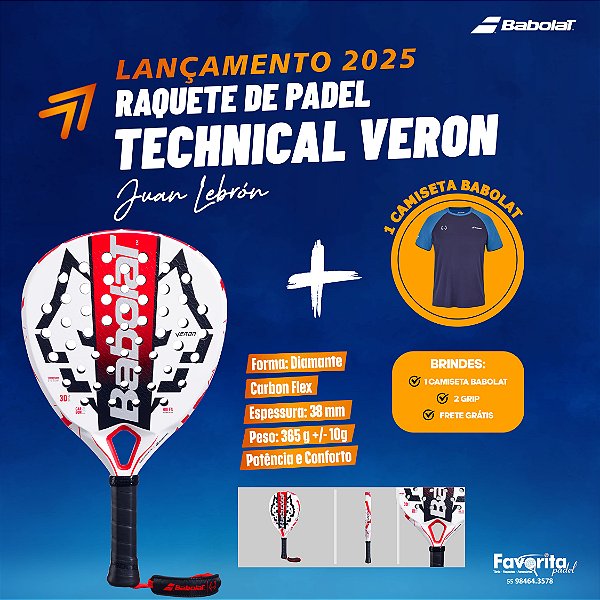 Raquete de Padel Technical Veron Juan Lebrón