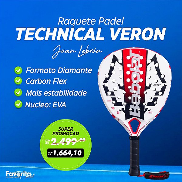 Raquete de Padel Babolat Technical Veron Juan Lebrón