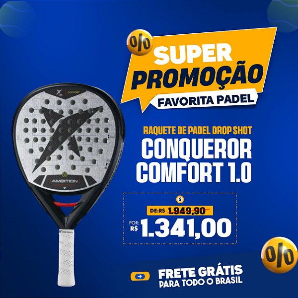 Raquete de Padel DROP SHOT CONQUEROR COMFORT 1.0