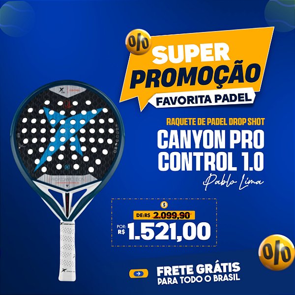 Raquete de Padel DROP SHOT CANYON PRO CONTROL 1.0 LIMA