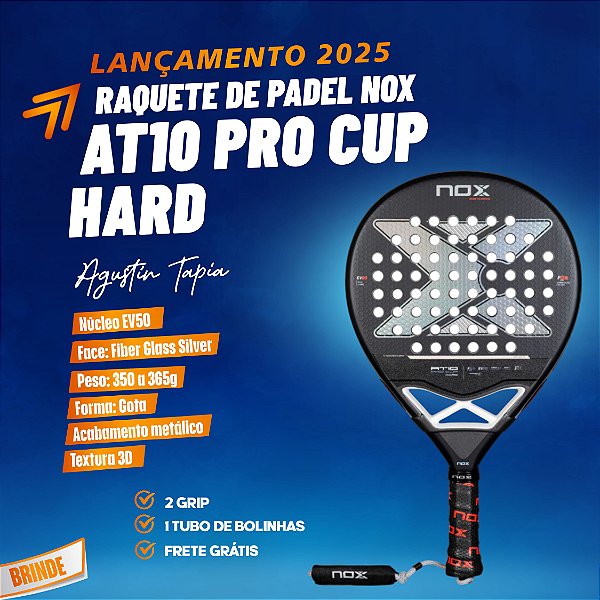 Raquete de Padel AT10 Pro Cup HARD 2025 | NOX - By Agustín Tapia