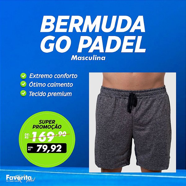 Bermuda Esportiva GO PADEL – Masculina
