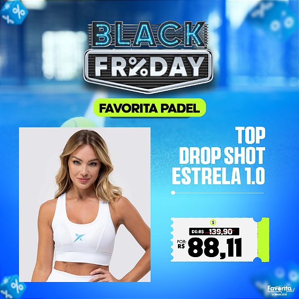 Top DROP SHOT ESTRELA 1.0 - Branco