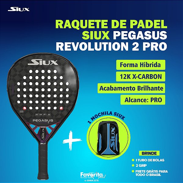 Raquete de Padel Siux Pegasus Revolution 2 Pro