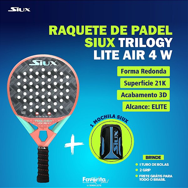 Raquete de Padel SIUX TRILOGY LITE AIR 4 W