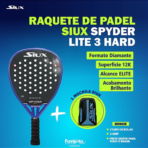 Raquete de Padel SIUX SPYDER LITE 3 HARD