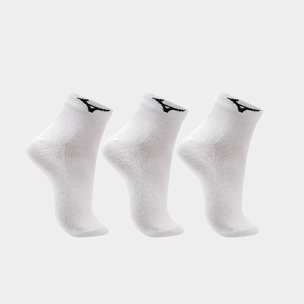 Meia Cano Curto Mizuno - Pacote Com 3 Pares Masculina