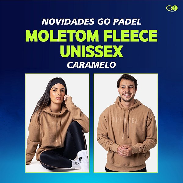 Moletom Fleece Go Padel - Unissex Caramelo