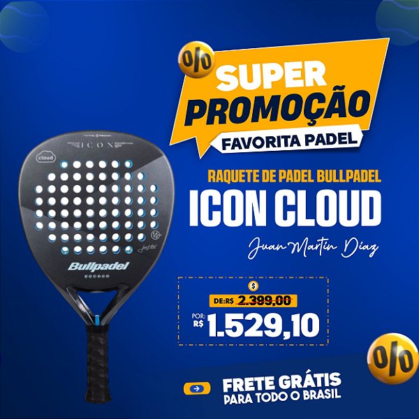Raquete de Padel Bullpadel Icon Cloud 2025 - Juan Martín Díaz