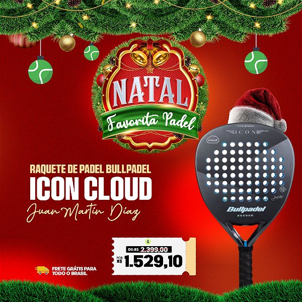 Raquete de Padel Bullpadel Icon Cloud 2025 - Juan Martín Díaz