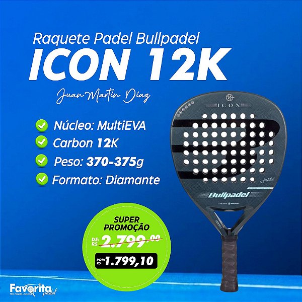 Raquete de Padel Bullpadel Icon 2025 - Juan Martín Díaz