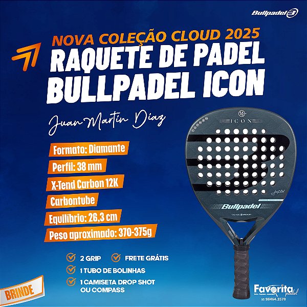 Raquete de Padel Bullpadel Icon 2025 - Juan Martín Díaz