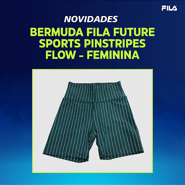Bermuda Fila Future Sports Pinstripes Flow – Feminina