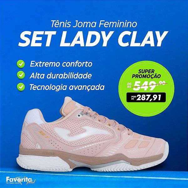 Tênis Joma Set Lady Clay – Feminino