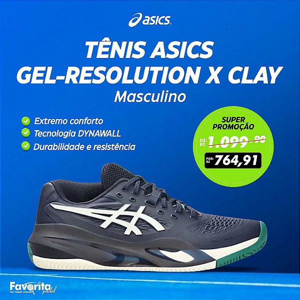 Tênis Asics GEL-RESOLUTION X CLAY – Masculino