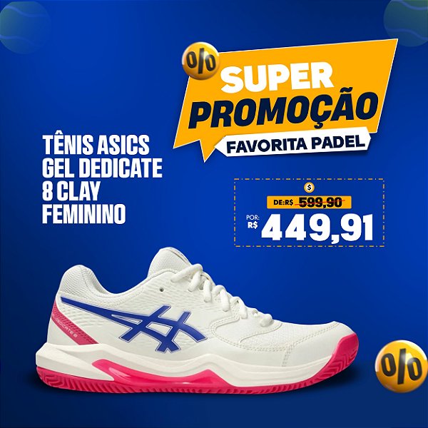 Tênis Asics Gel Dedicate 8 Clay – Feminino