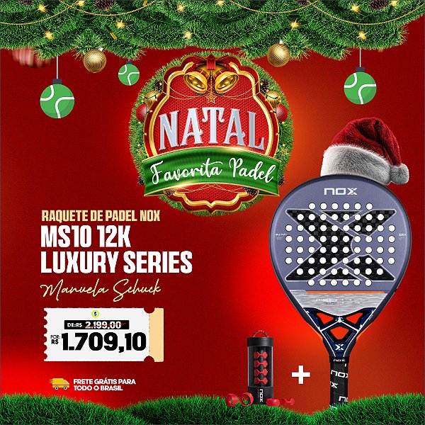 Raquete de Padel MS10 12K 2025 | NOX - by Manuela Schuck Luxury Series