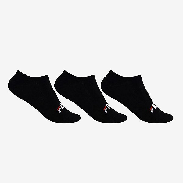 Tripack Fila Cano Curto Lisa – Unissex Preto